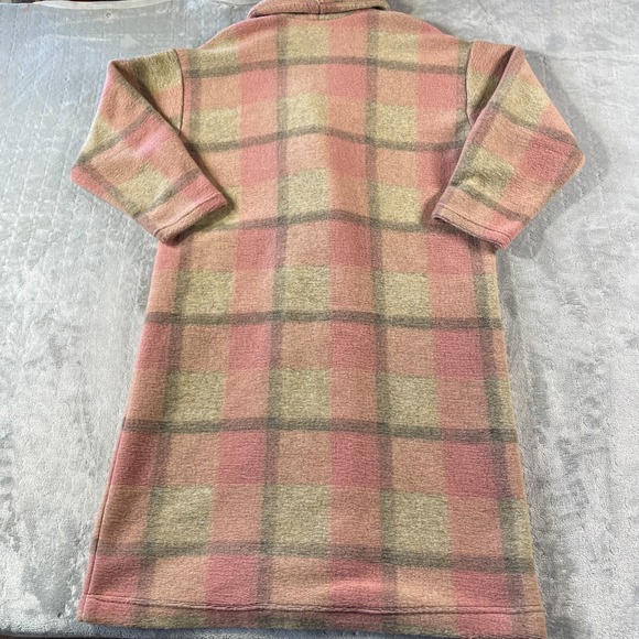 Xirena Jacket Coat Womens Medium Cole Plaid Mink Rose Soft Neutral USA - Picture 10 of 12